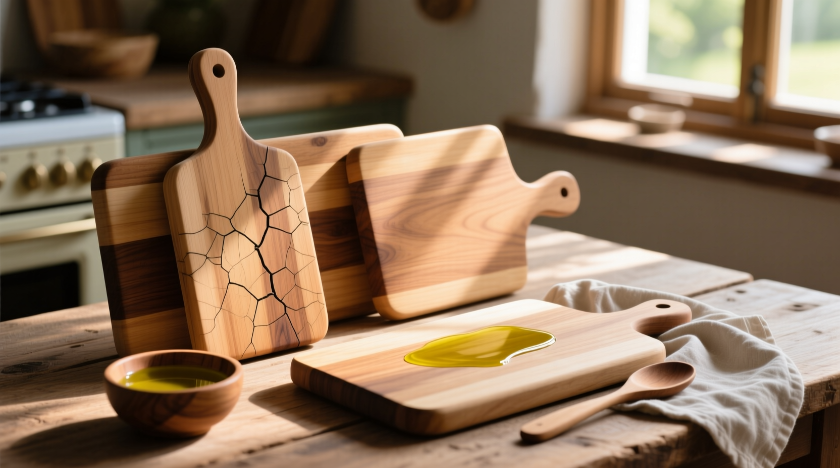 Wooden Cutting Board Antibacterial Care