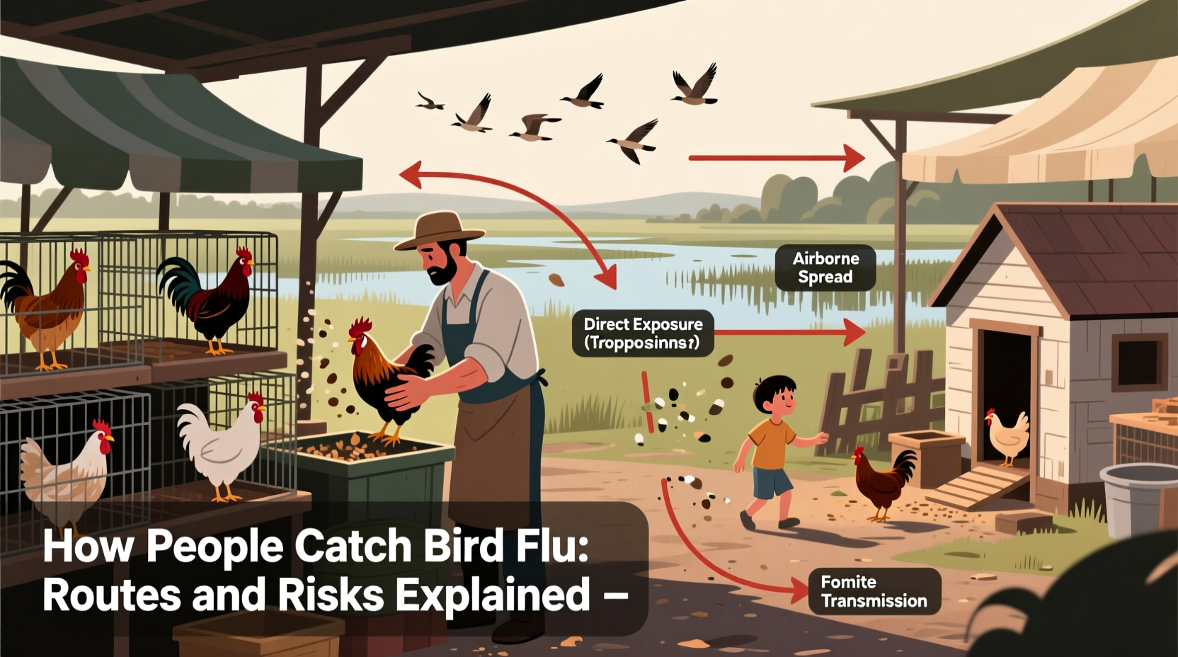 how do people catch bird flu