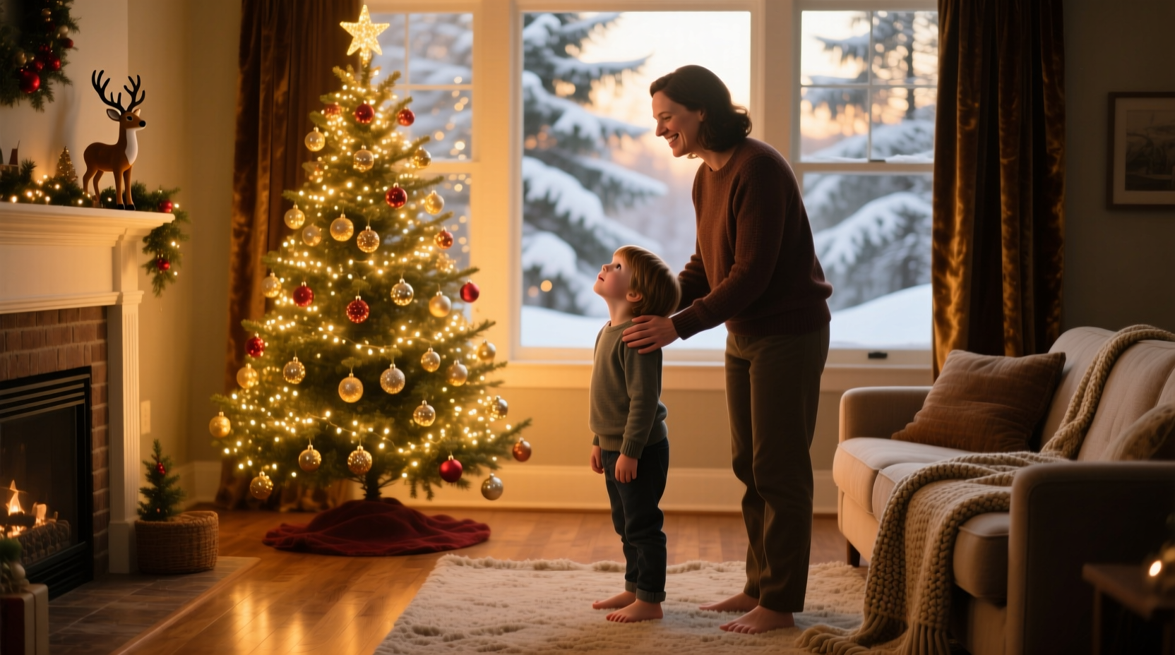 why do children believe in santa longer when decorations go up early