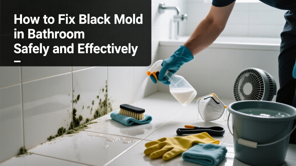 How to Fix Black Mold in Bathroom Safely and Effectively