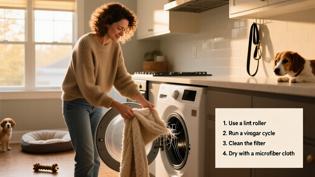 woman doing laundry