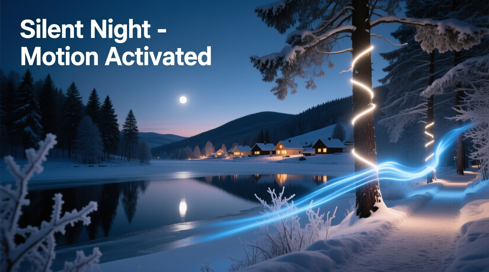 how to create a silent night display with motion activated lighting