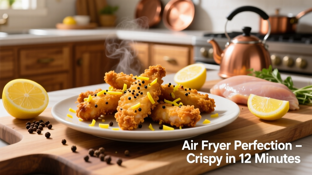 Crispy Lemon Pepper Chicken Tenders in Air Fryer