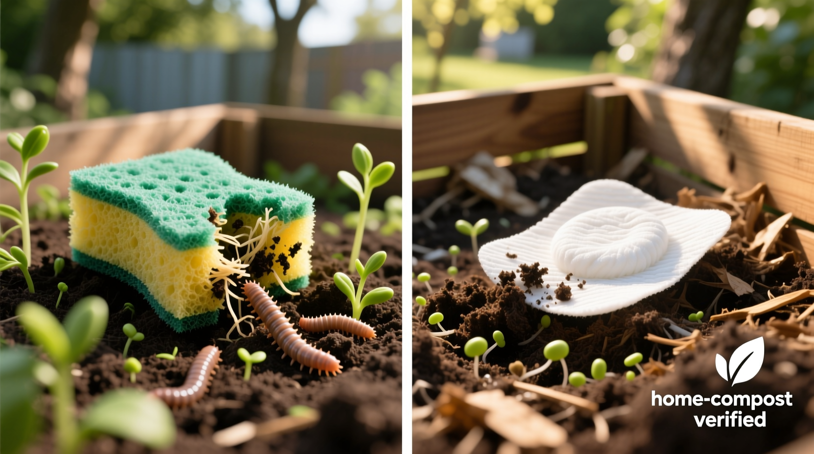 biodegradable sponges vs compostable pads