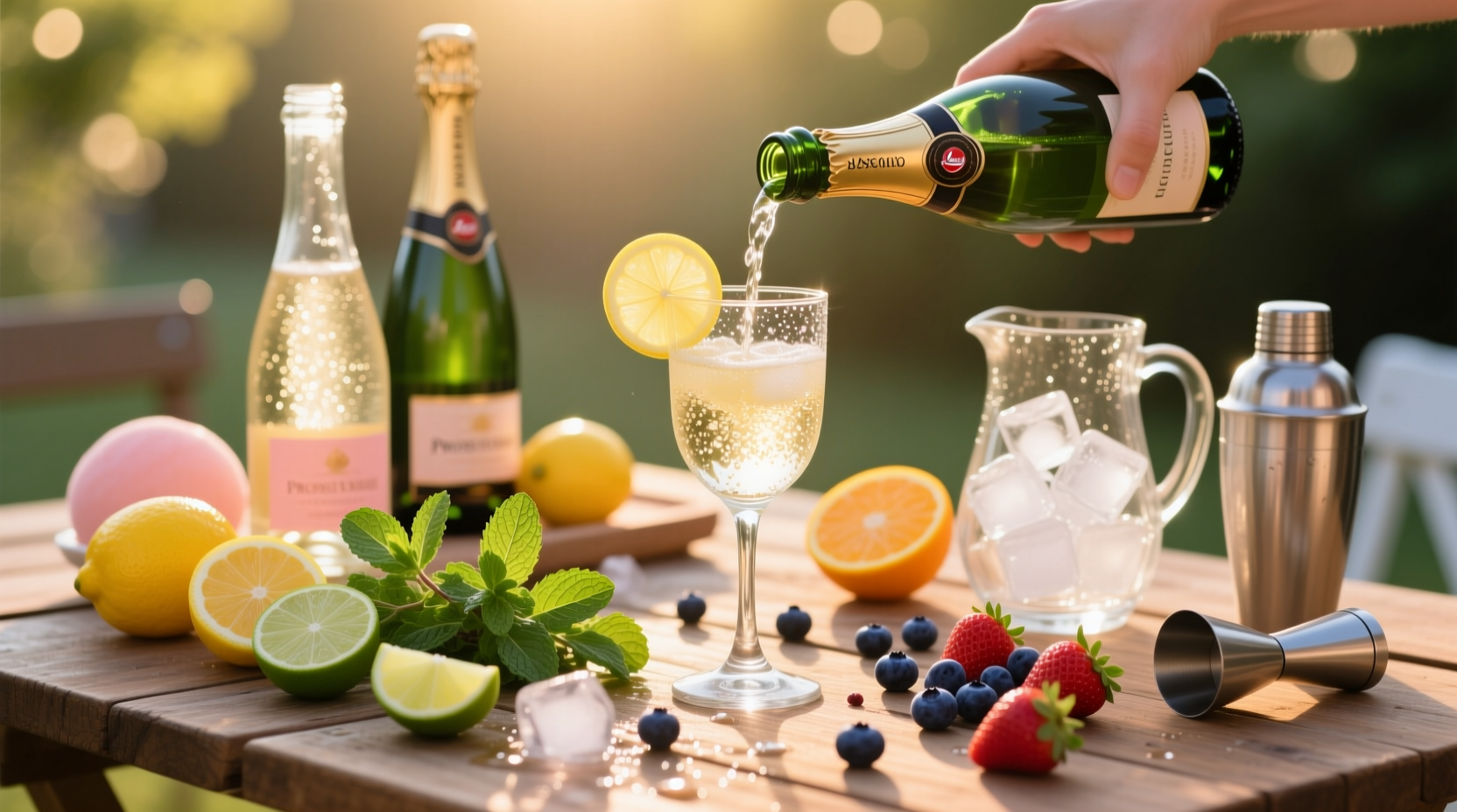 make cheap sparkling wine cocktails with stuff you alre