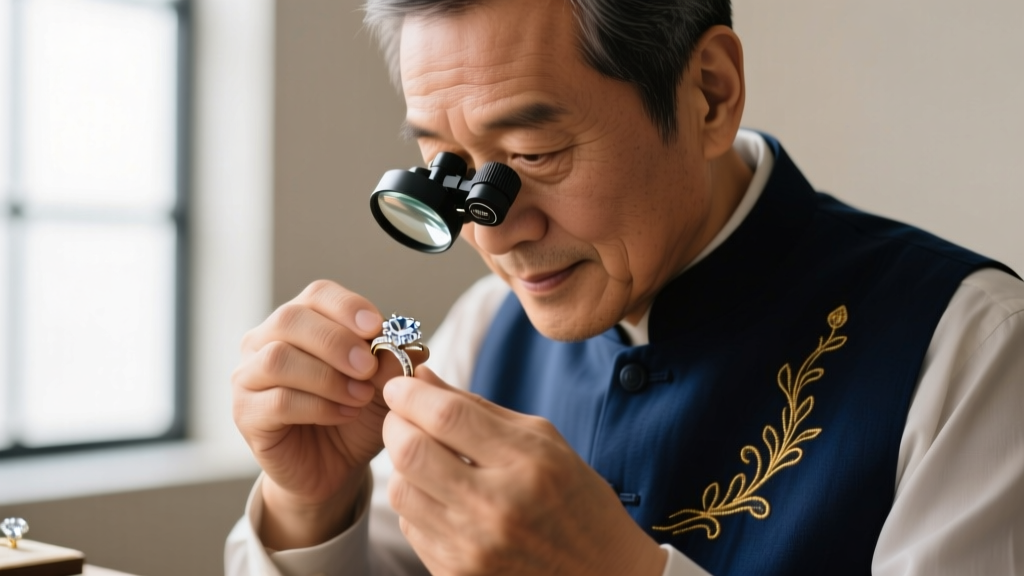 Close-up of a jeweler