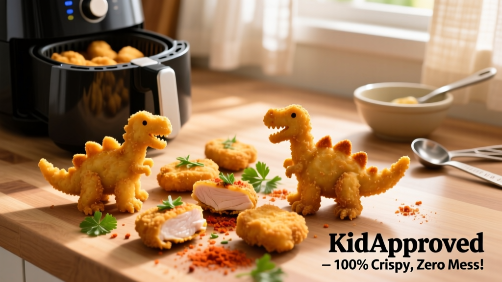 Air Fryer Dinosaur Chicken Nuggets: Crispy & Kid-Approved!