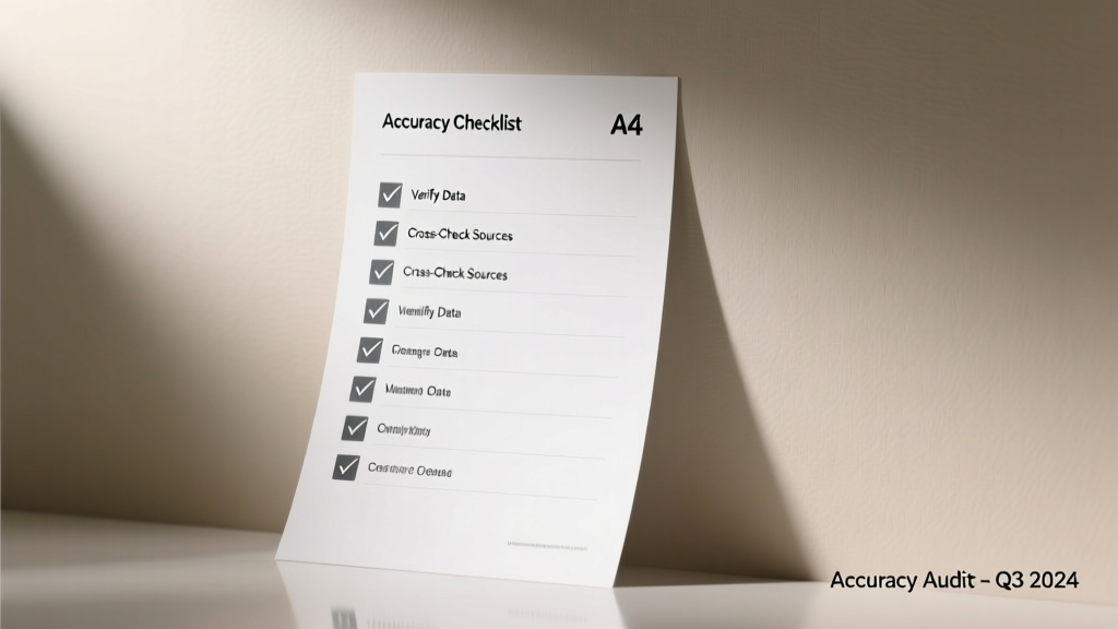 The Audio Accuracy Checklist: A Practical,