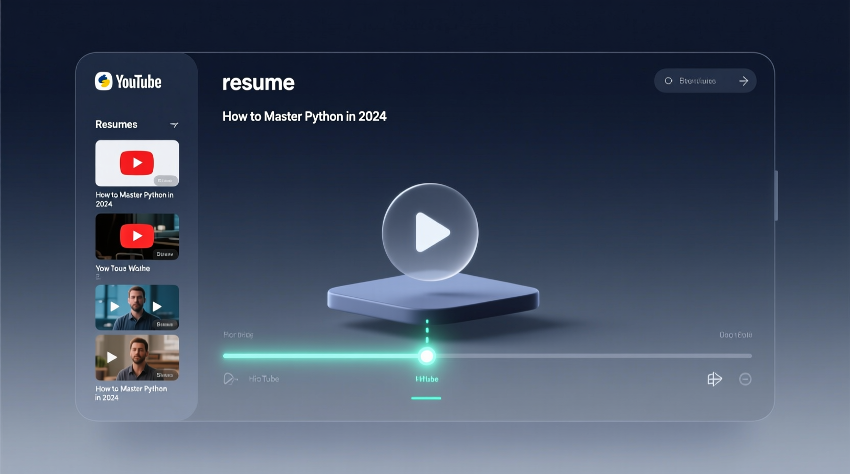 video resumer picks up youtube videos where you left of