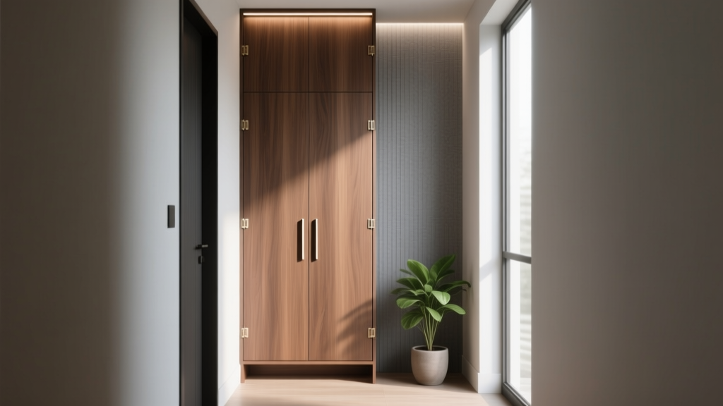 Tall Entryway Cabinets for Narrow Foyers