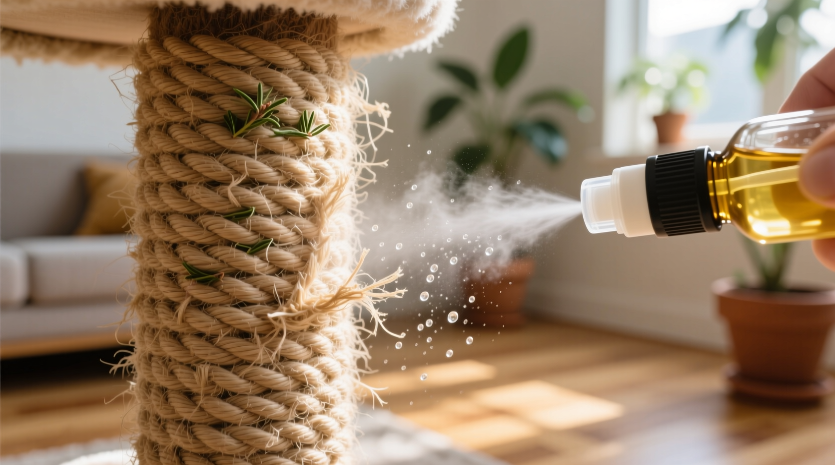 eco friendly cleaning tips tea tree oil for cat tree sisal
