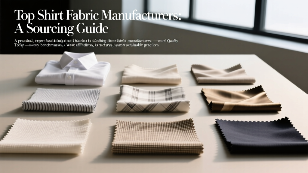 Top Shirt Fabric Manufacturers: A Sourcing Guide