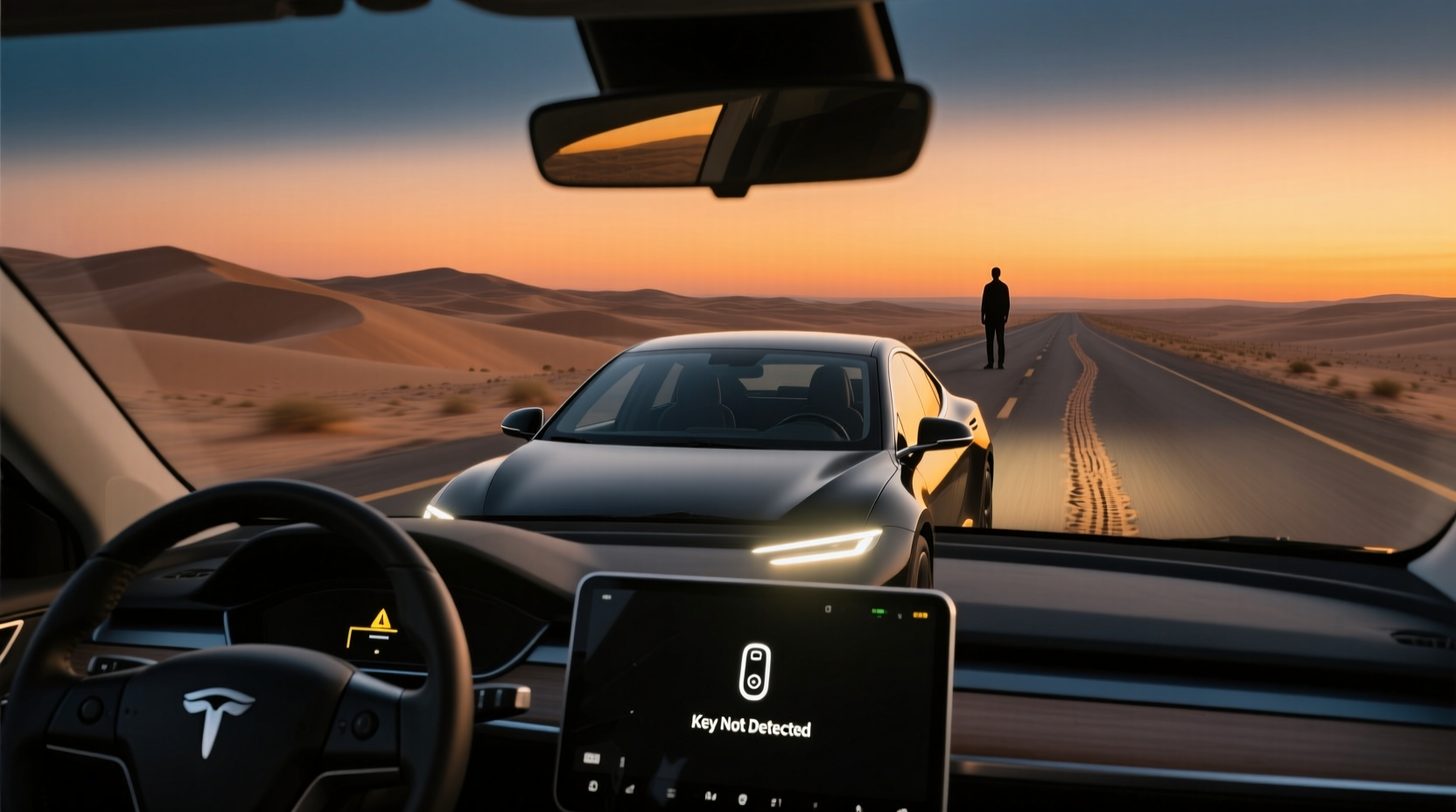 how far can a keyless car drive without the key