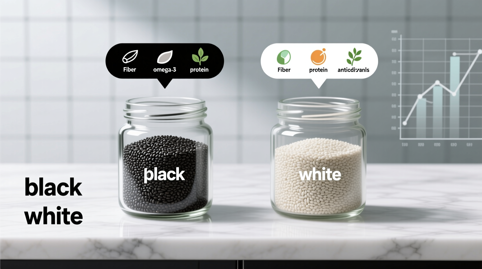 Black vs White Chia Seeds: Nutrition Compared (No Difference)