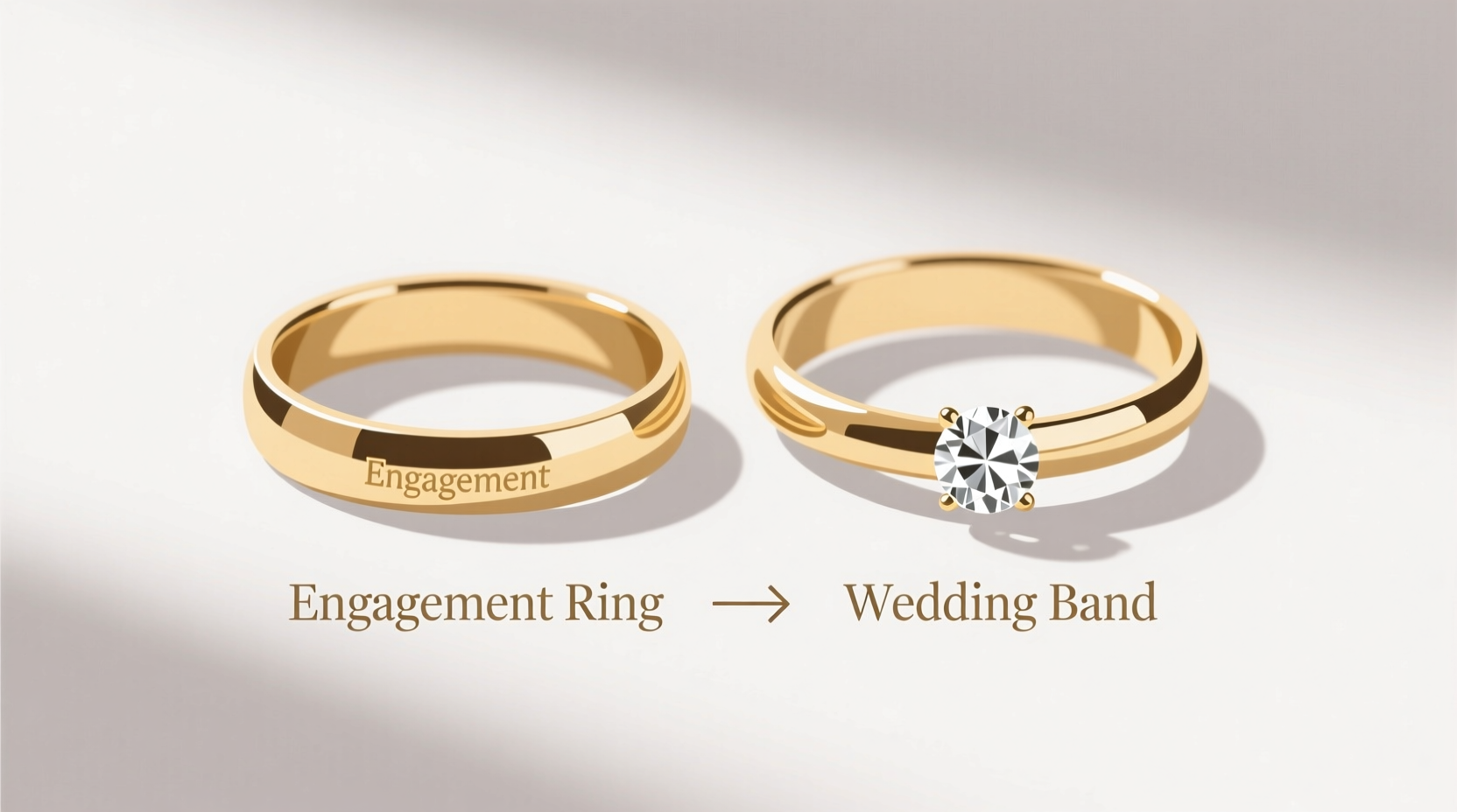 does wedding band go before engagement ring