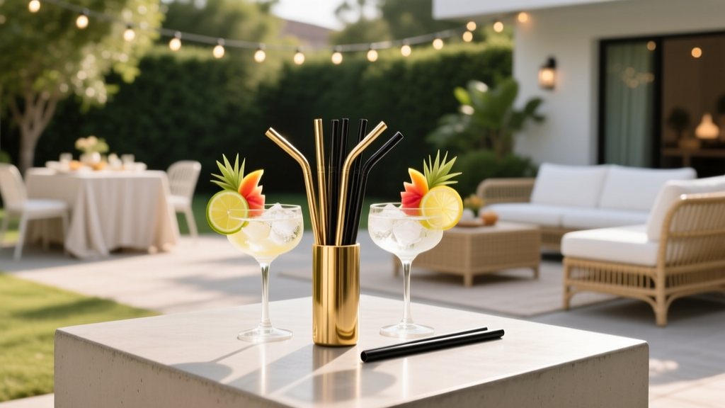 Luxury Straws for BBQs: Premium Backyard Party Upgrade