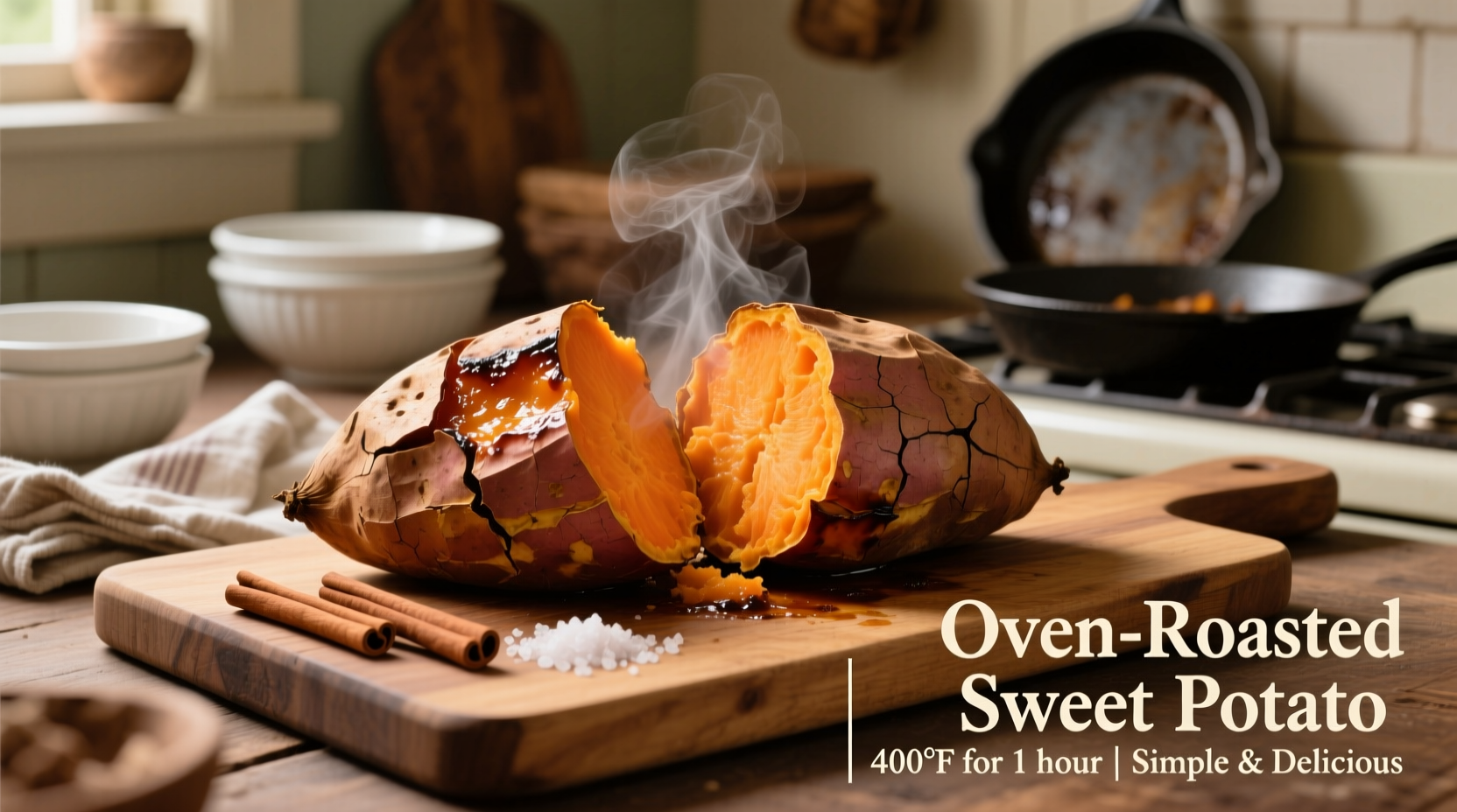 Perfect Oven Roasted Sweet Potato Recipe in 45 Minutes