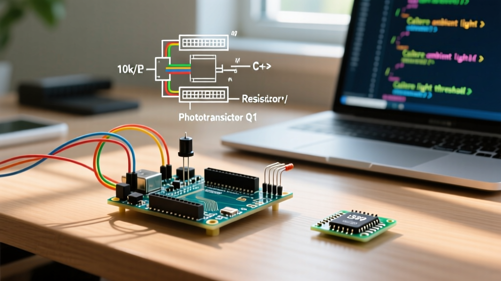 Arduino Phototransistor Wiring Guide: Circuit, Code & Calibration