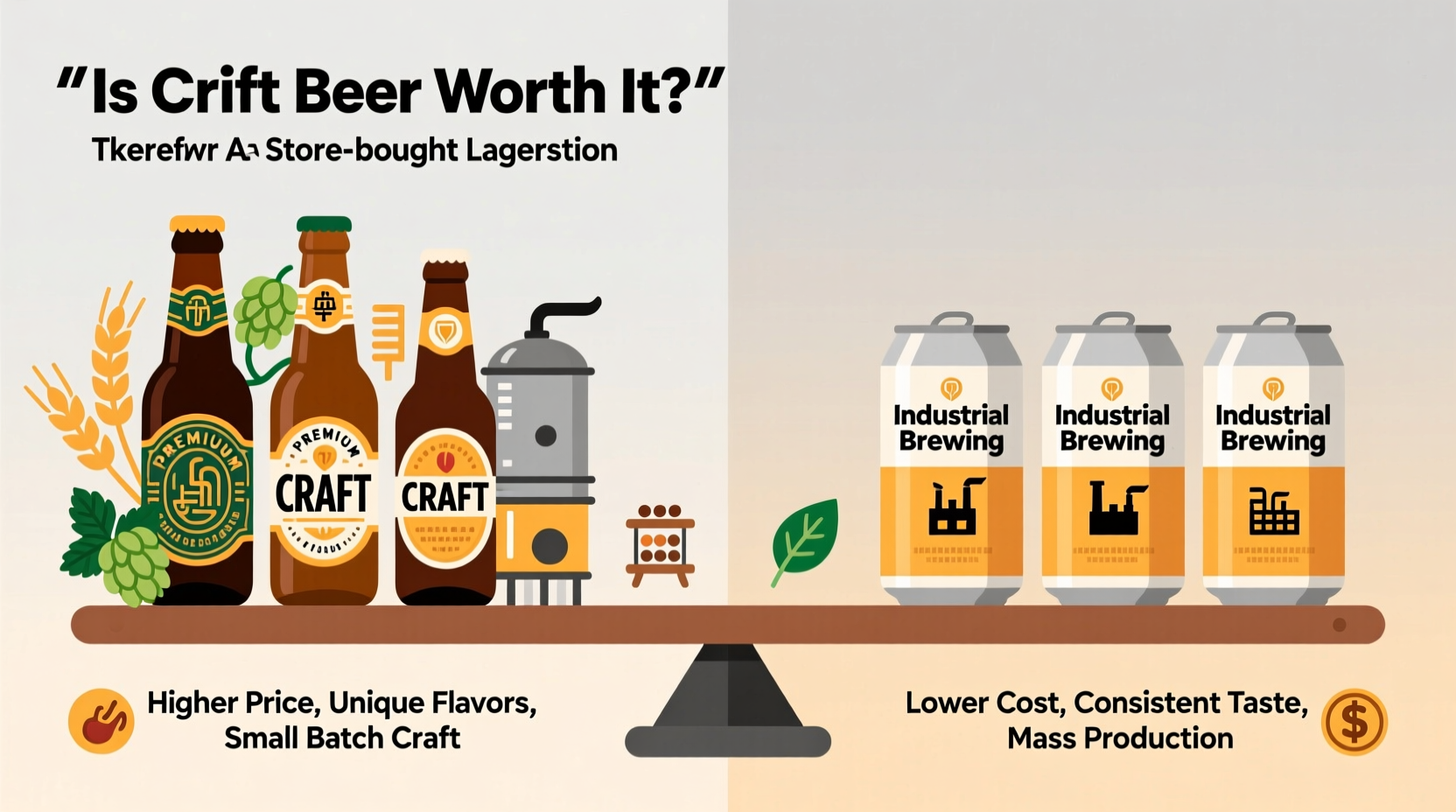 is craft beer worth the price compared to store-bought lagers