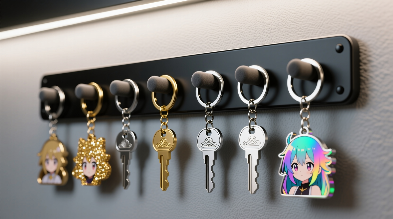 anime keychain storage without scratches