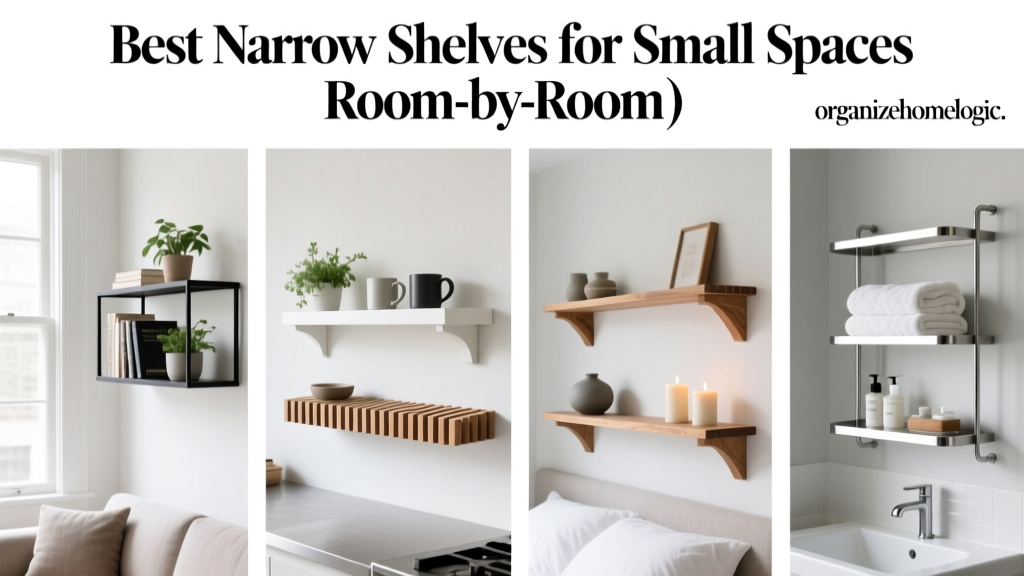 Best Narrow Shelves for Small Spaces (Room-by-Room)