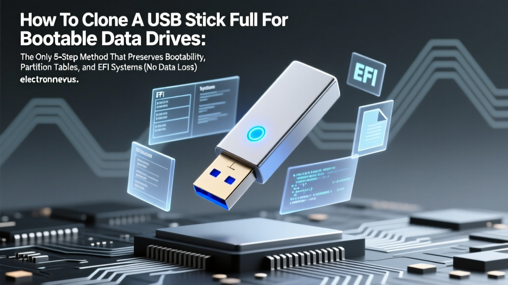 How To Clone A USB Stick Full For Bootable Data Drives: The Only 5-Step Method That Preserves Bootability, Partition Tables, and EFI Systems (No Data Loss)