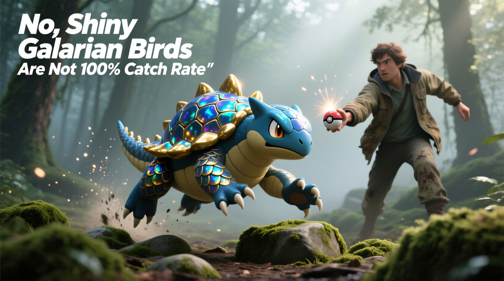 are shiny galarian birds 100 catch rate