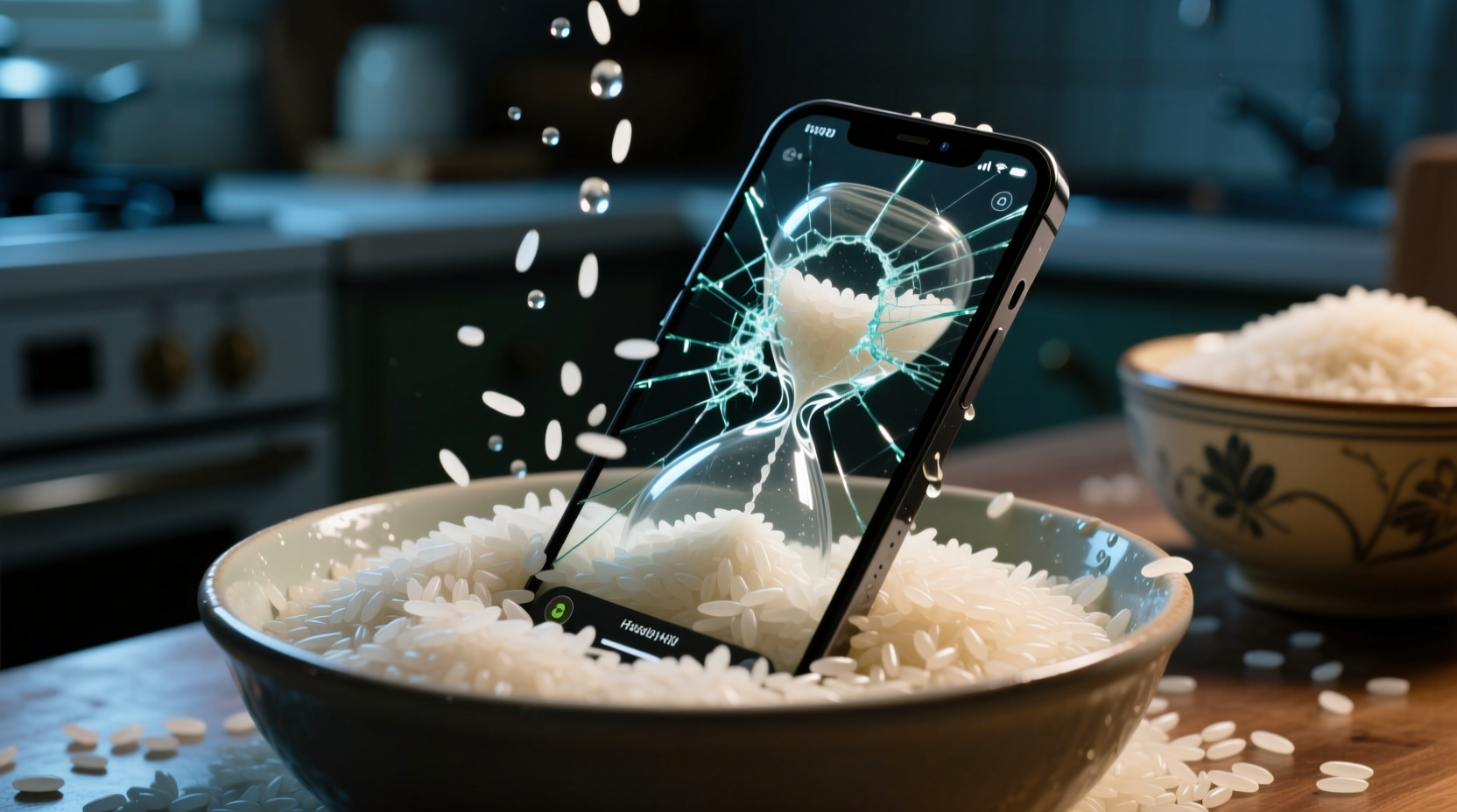 rice will not save your soggy smartphone