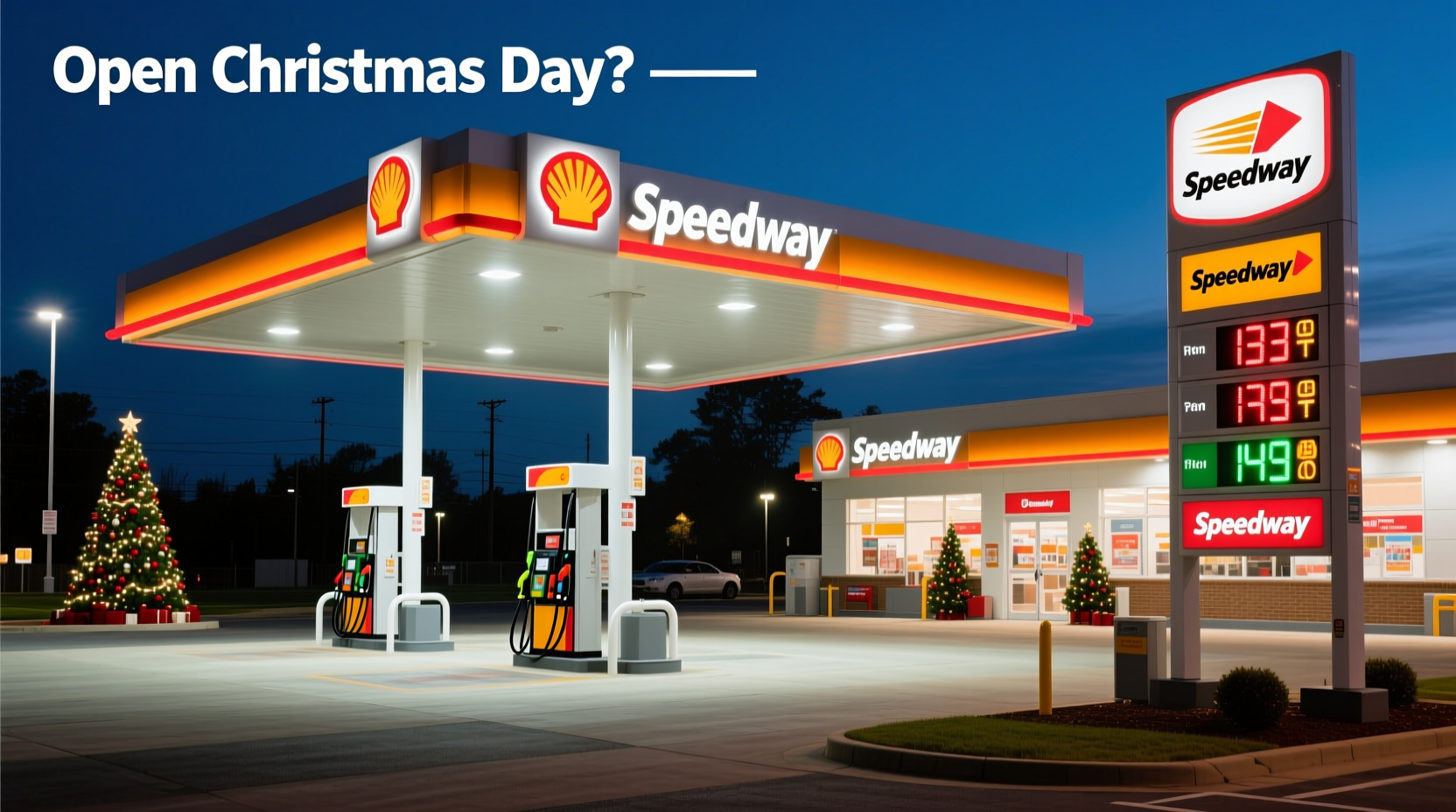 is speedway open on christmas day