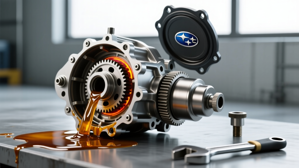 Subaru Outback Rear Differential Fluid Change: Cooling Cover Guide