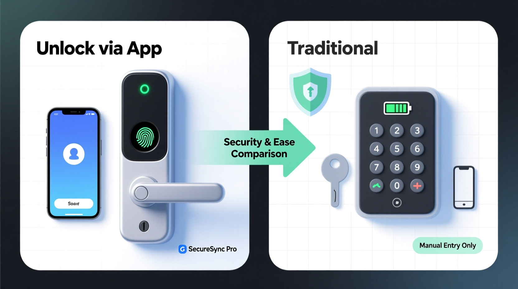 smart locks vs keypads which offers better home security and ease