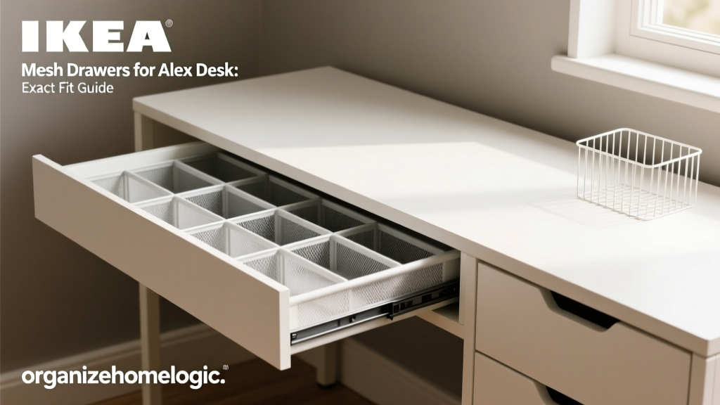 IKEA Mesh Drawers for Alex Desk: Exact Fit Guide