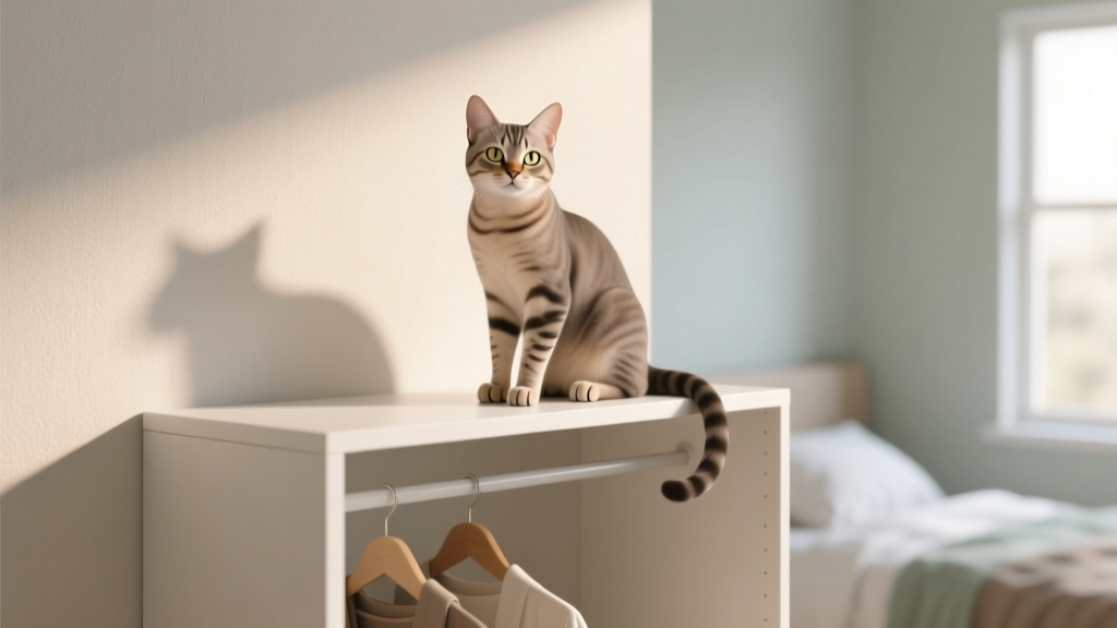 Why Cats Sit on the Closet Shelf Top Level
