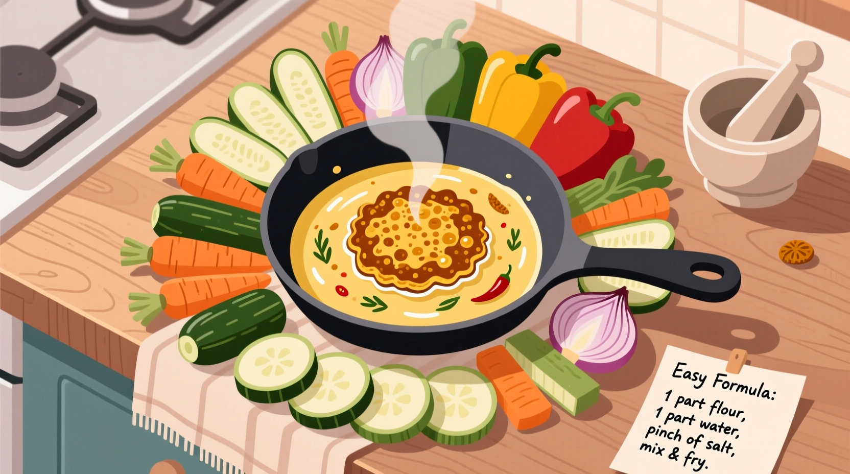 make fritters out of any vegetable with this easy formu