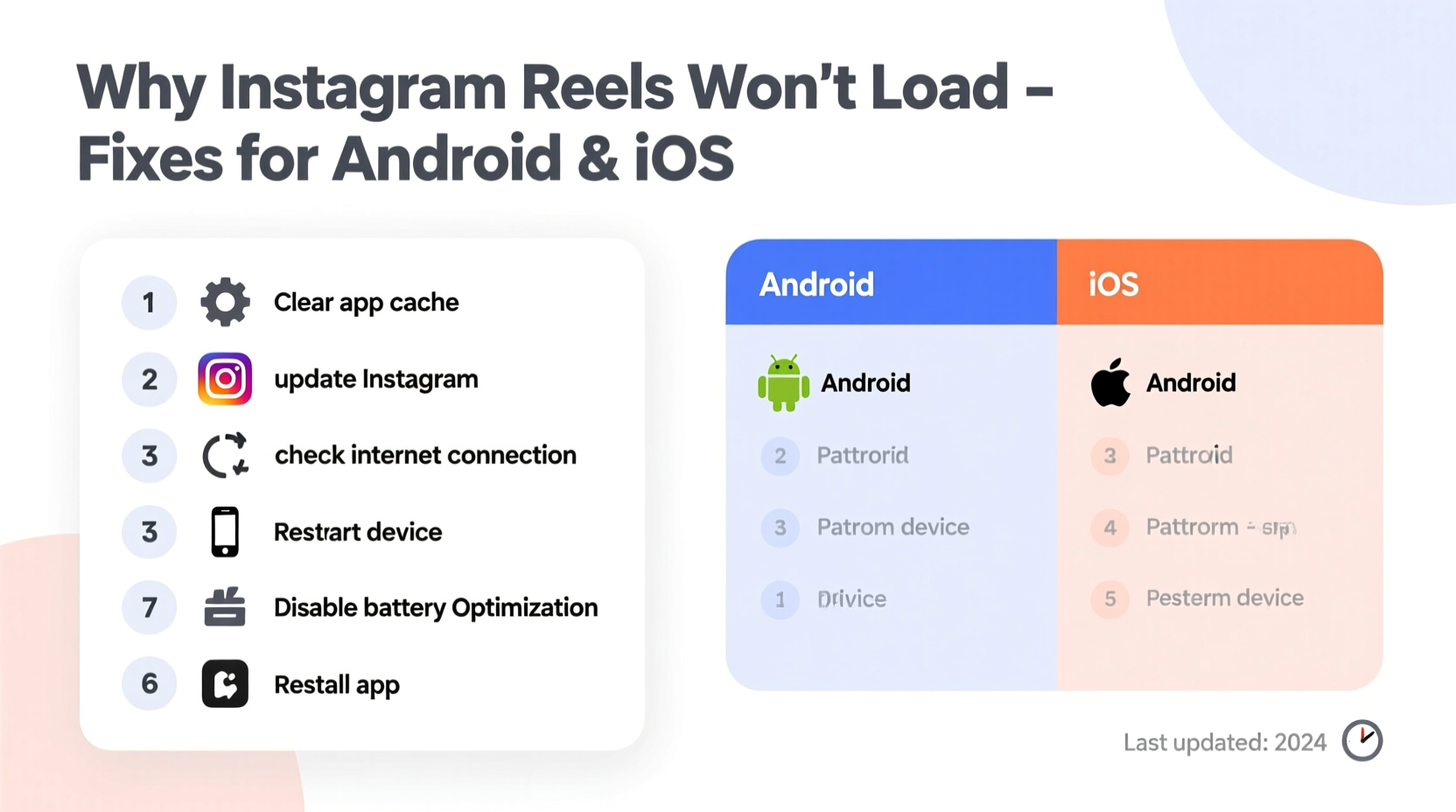 why is my instagram not loading reels fixes for android and ios users