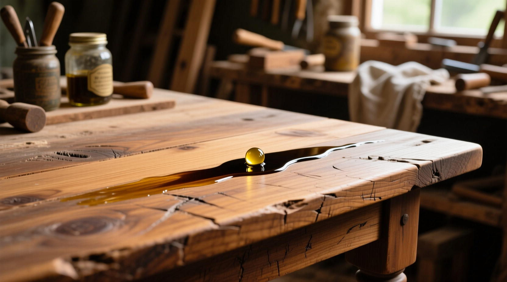fix scratches in wood furniture with olive oil and vine