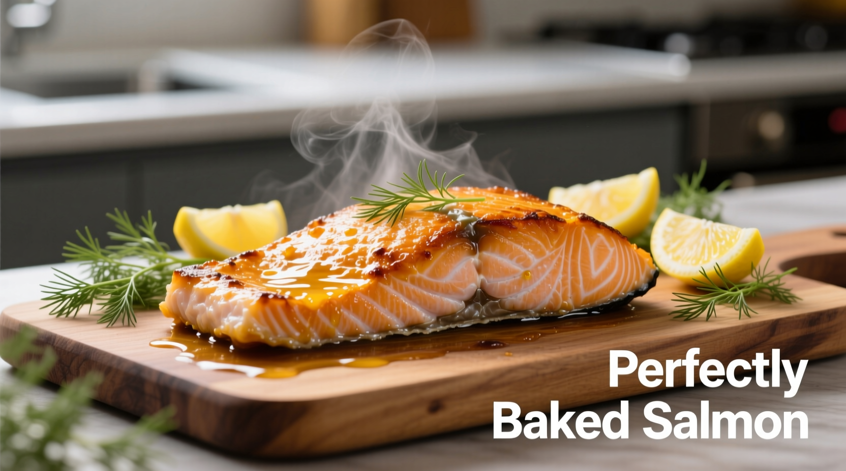 Perfectly cooked oven-baked frozen salmon fillet