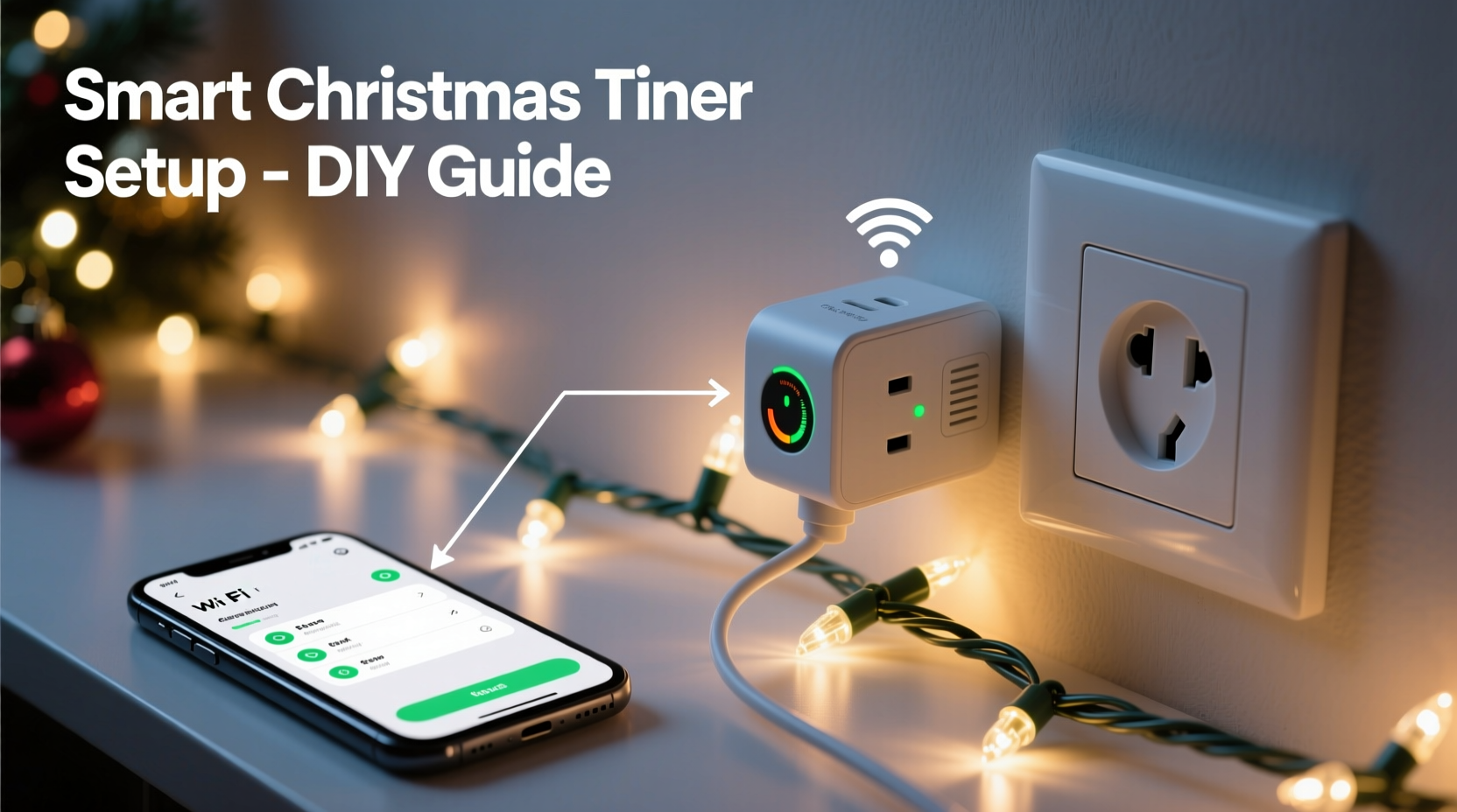how to make a homemade christmas light timer with smart home devices