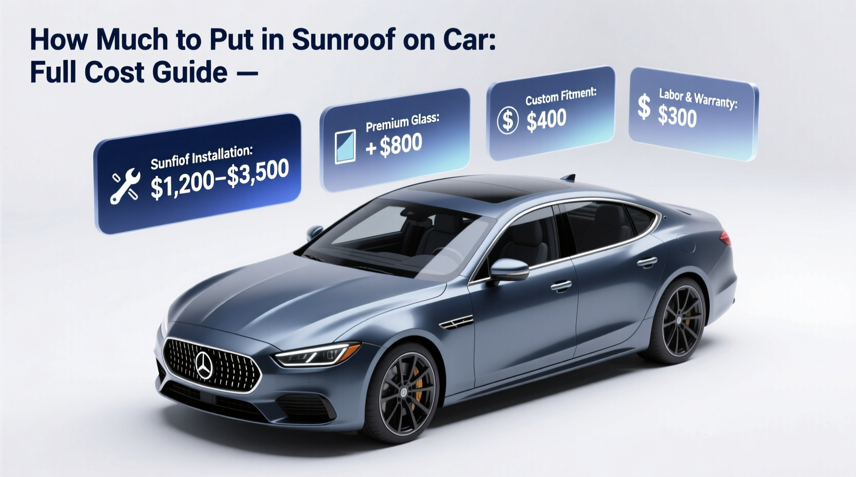 how much to put in sunroof on car