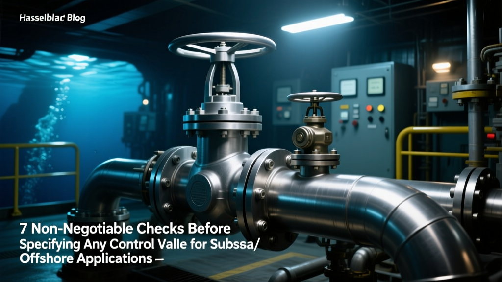 7 Non-Negotiable Control Valve Checks for Subsea Use