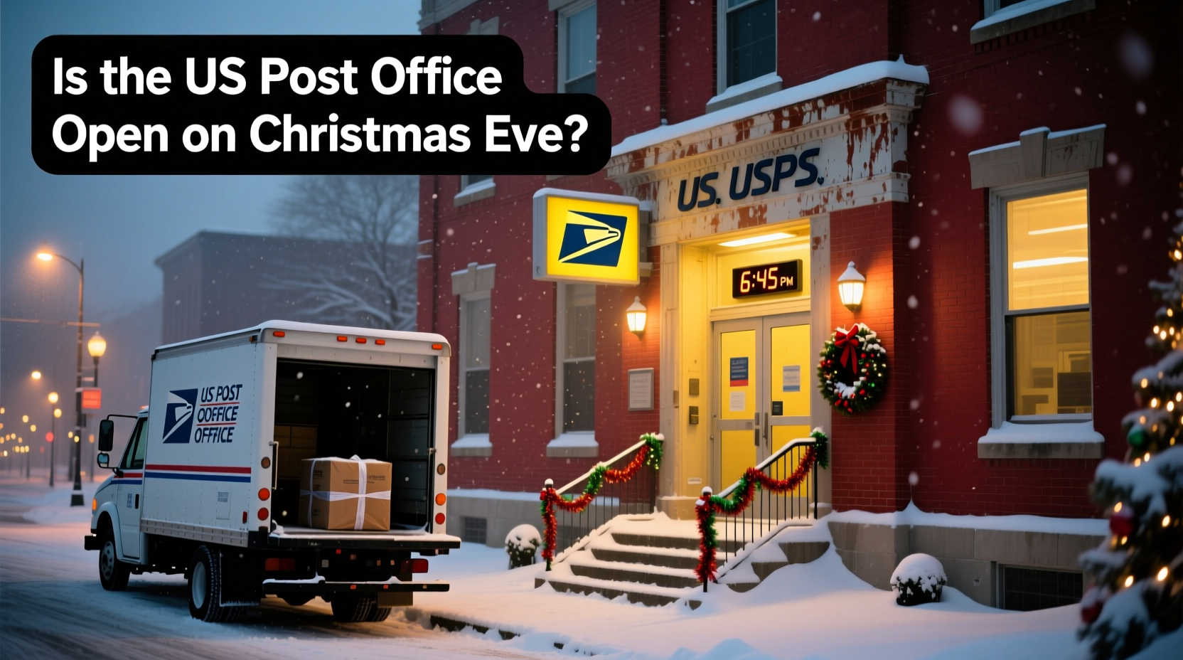 is the us post office open on christmas eve