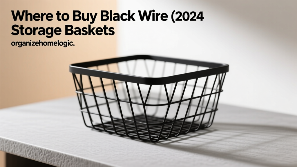 Where to Buy Black Wire Storage Baskets (2024 Guide)