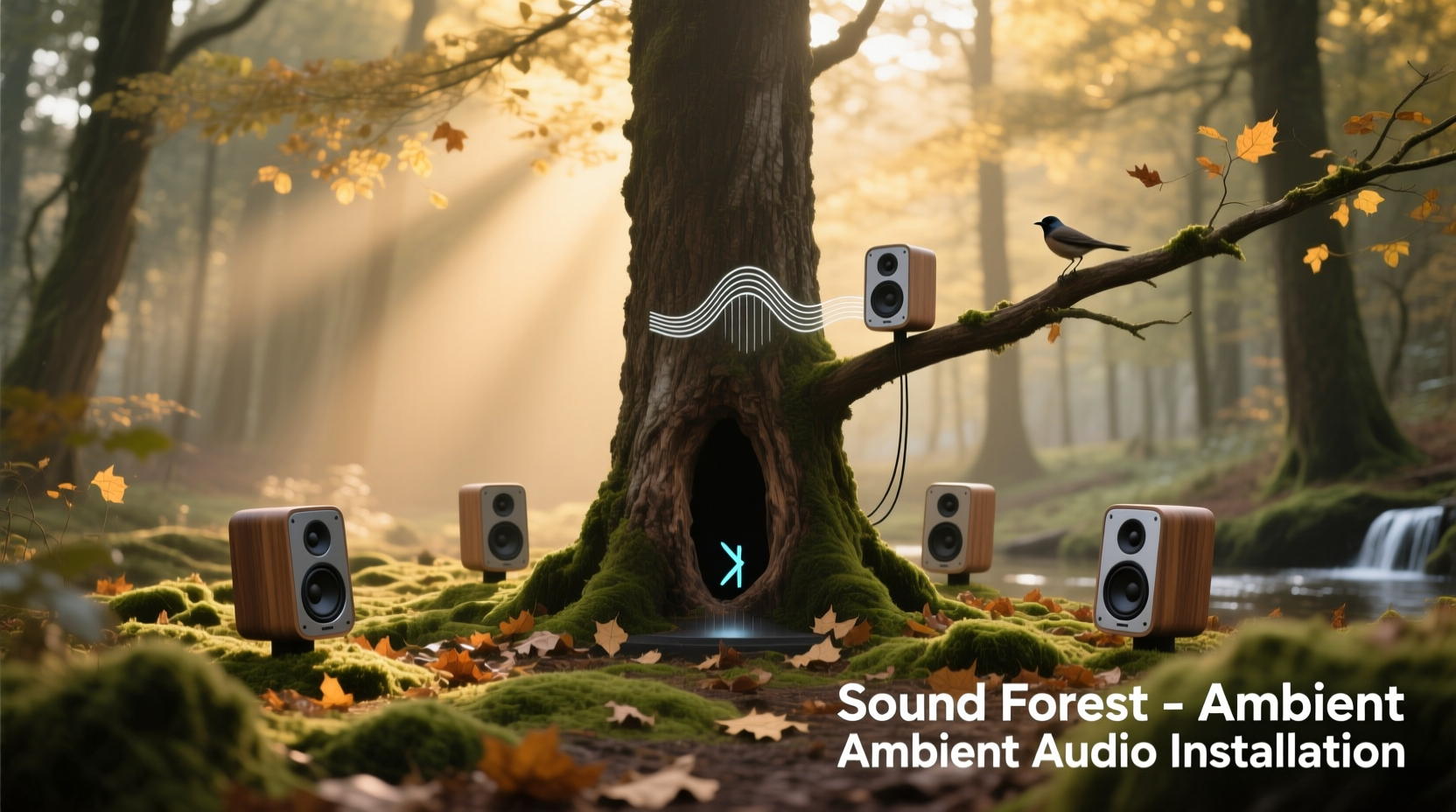 how to use bluetooth speakers to create ambient sound around your tree