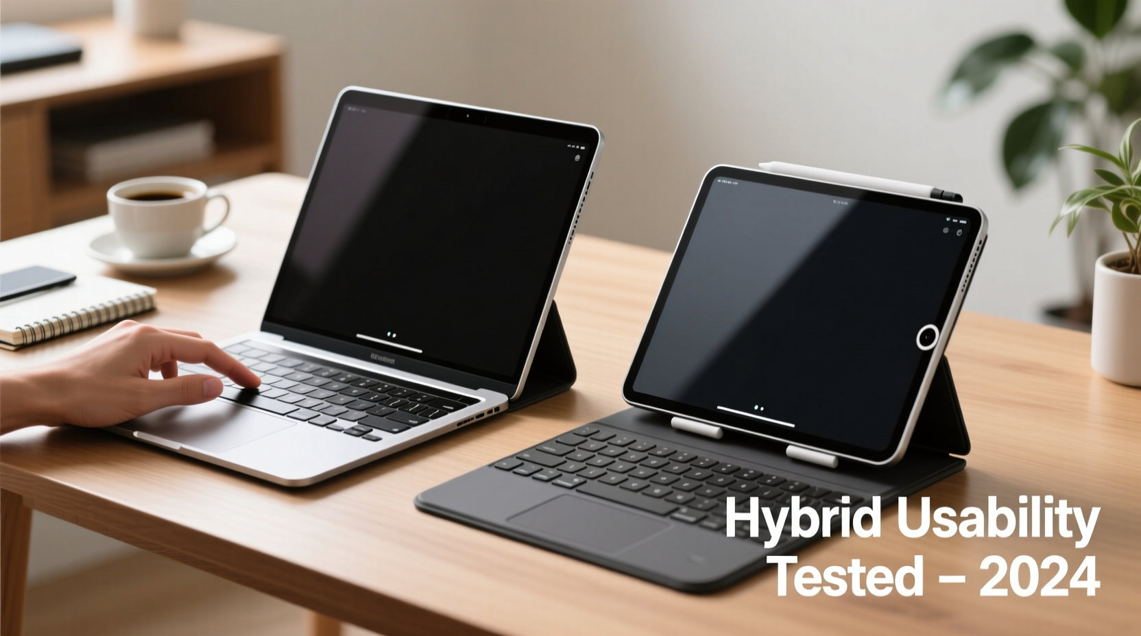 touchscreen laptop vs tablet with keyboard hybrid usability tested