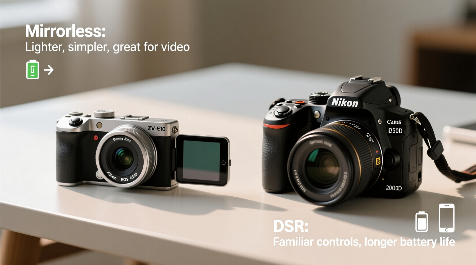 compact mirrorless cameras vs dslr which is better for beginners