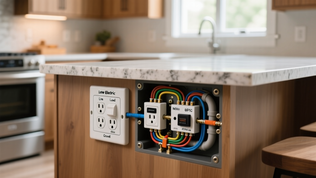How to Wire a Lew Electric Pop Up Outlet for Kitchen Islands