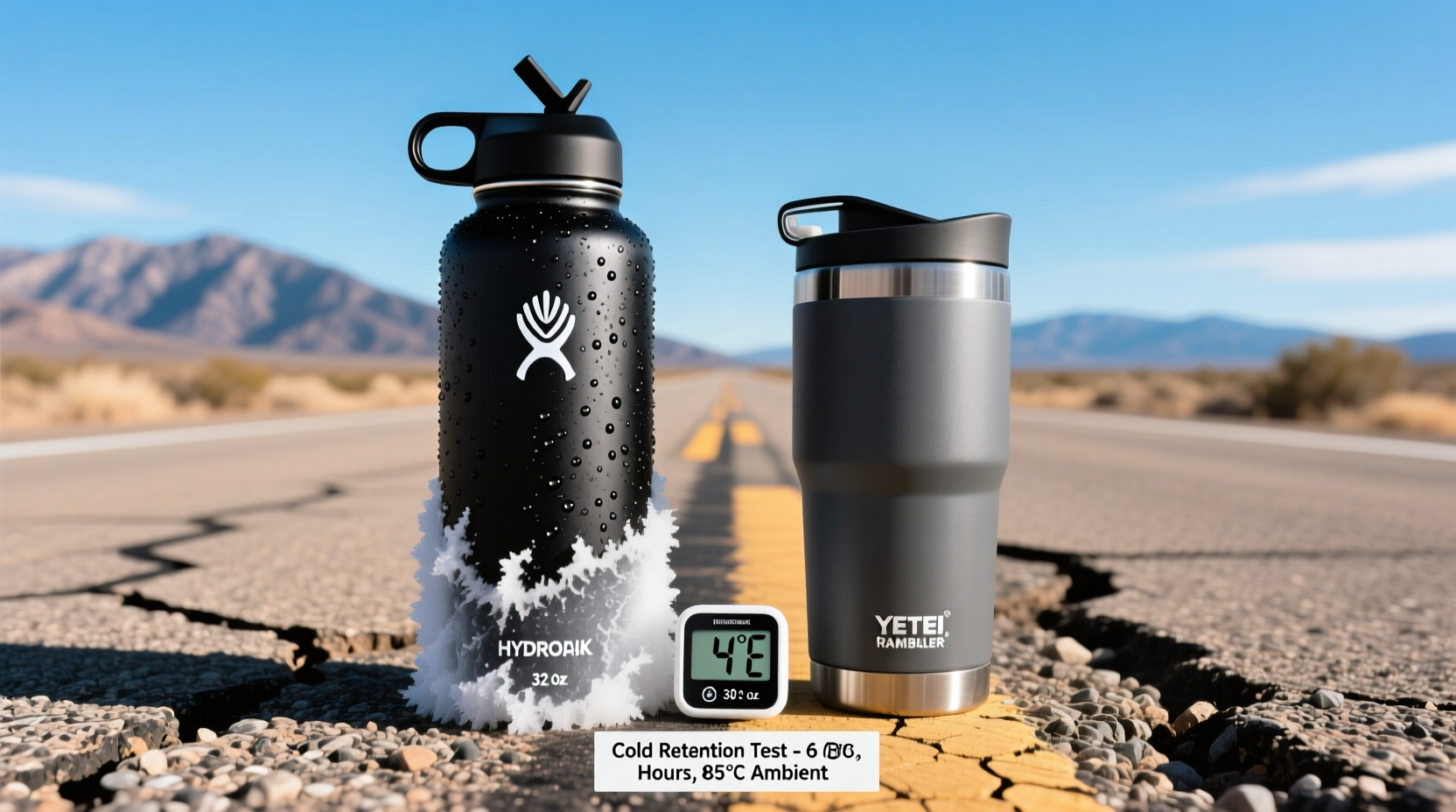 hydro flask vs yeti rambler which keeps drinks colder longer on road trips