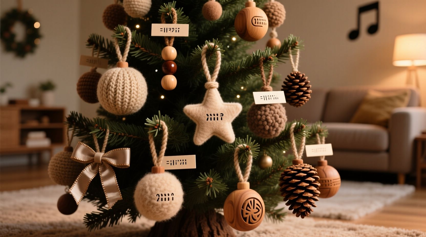 how to decorate a tree with tactile ornaments for visually impaired family members
