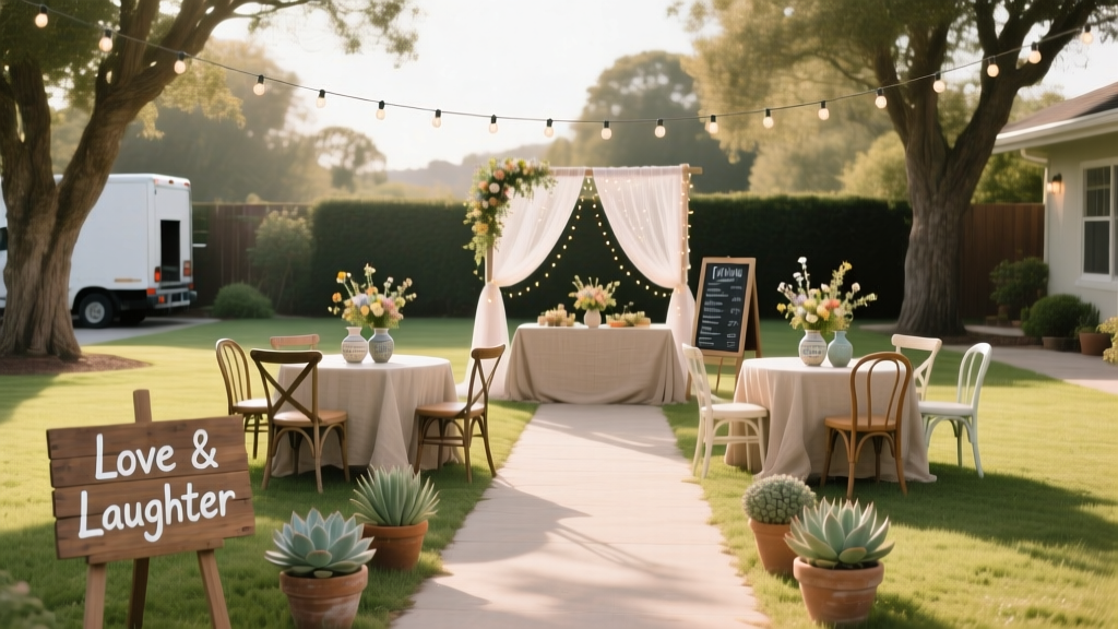 Backyard Wedding Decor: Realistic $3,500 Guide (2026)