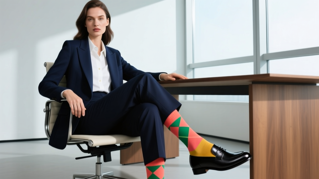 How to Style Colorful Socks with Business Attire